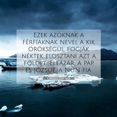 4 Mózes 34:17 Bibliai vers magyarázata