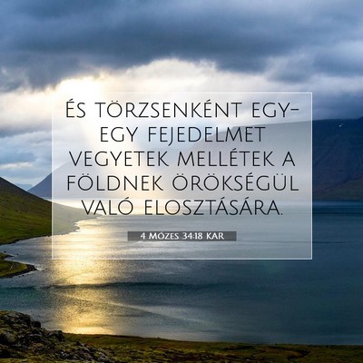 4 Mózes 34:18 Bibliai vers magyarázata