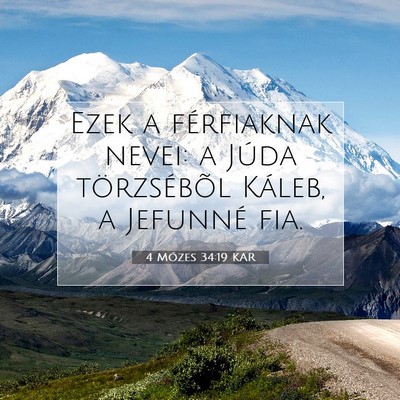 4 Mózes 34:19 Bibliai vers magyarázata