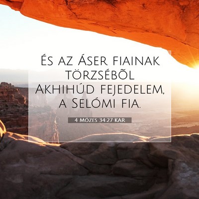 4 Mózes 34:27 Bibliai vers magyarázata