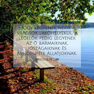 4 Mózes 35:3 Bibliai vers magyarázata