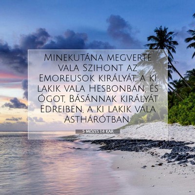 5 Mózes 1:4 Bibliai vers magyarázata