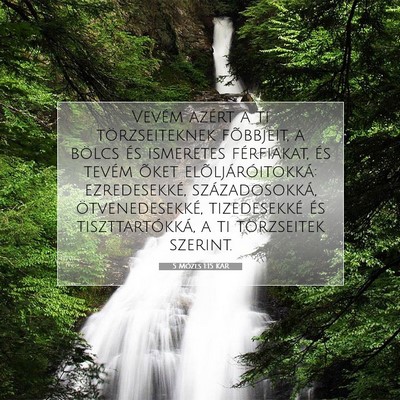 5 Mózes 1:15 Bibliai vers magyarázata