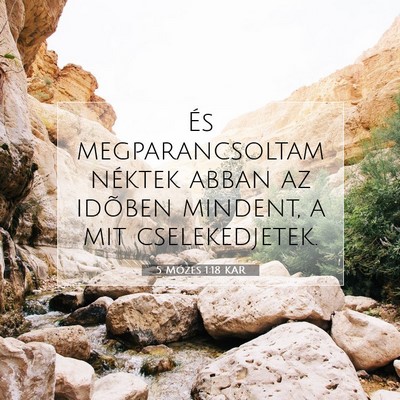 5 Mózes 1:18 Bibliai vers magyarázata