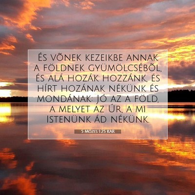 5 Mózes 1:25 Bibliai vers magyarázata