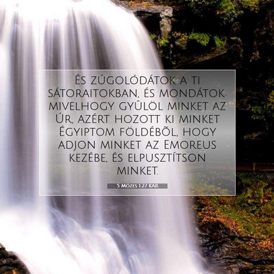 5 Mózes 1:27 Bibliai vers magyarázata