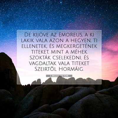 5 Mózes 1:44 Bibliai vers magyarázata