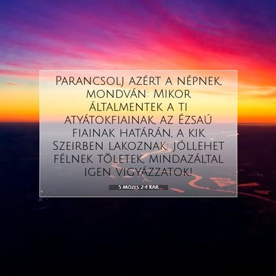 5 Mózes 2:4 KAR Bibliai verskép