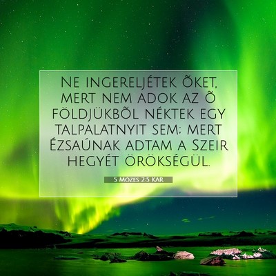 5 Mózes 2:5 KAR Bibliai verskép