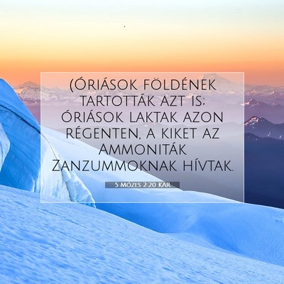 5 Mózes 2:20 KAR Bibliai verskép