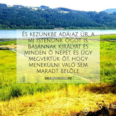 5 Mózes 3:3 KAR Bibliai verskép