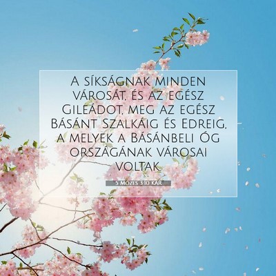 5 Mózes 3:10 KAR Bibliai verskép