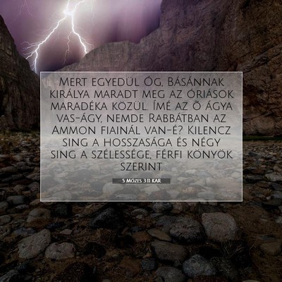 5 Mózes 3:11 KAR Bibliai verskép