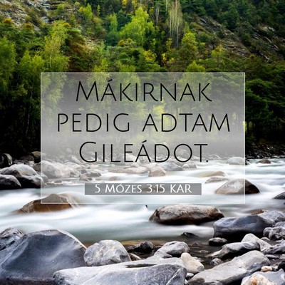 5 Mózes 3:15 KAR Bibliai verskép