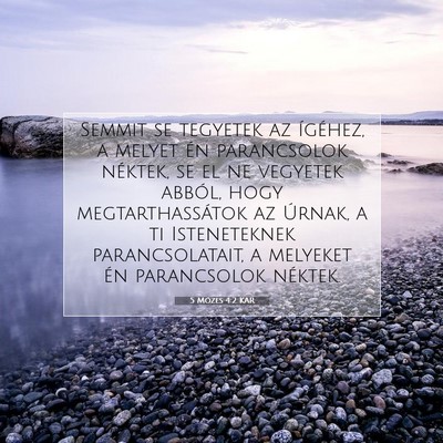 5 Mózes 4:2 KAR Bibliai verskép
