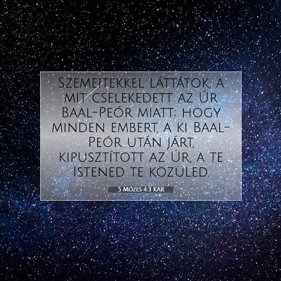 5 Mózes 4:3 KAR Bibliai verskép