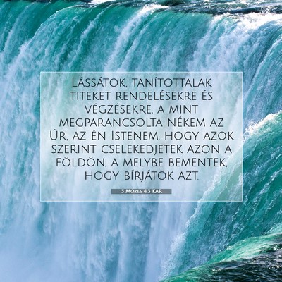5 Mózes 4:5 KAR Bibliai verskép