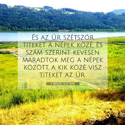 5 Mózes 4:27 KAR Bibliai verskép