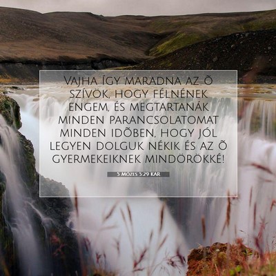 5 Mózes 5:29 KAR Bibliai verskép
