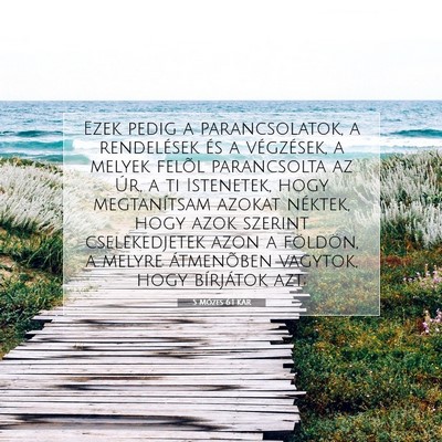 5 Mózes 6:1 KAR Bibliai verskép