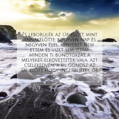 5 Mózes 9:18 KAR Bibliai verskép