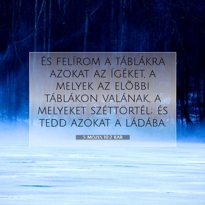 5 Mózes 10:2 KAR Bibliai verskép