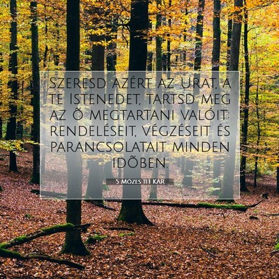 5 Mózes 11:1 KAR Bibliai verskép