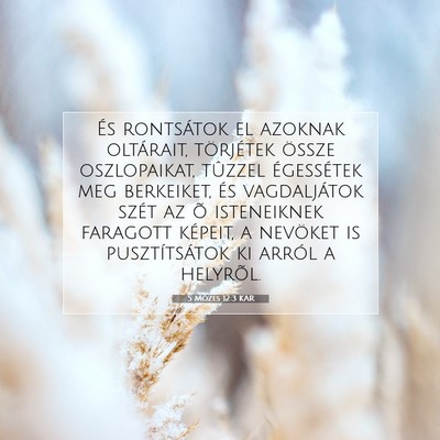 5 Mózes 12:3 KAR Bibliai verskép