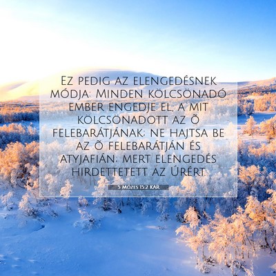 5 Mózes 15:2 KAR Bibliai verskép