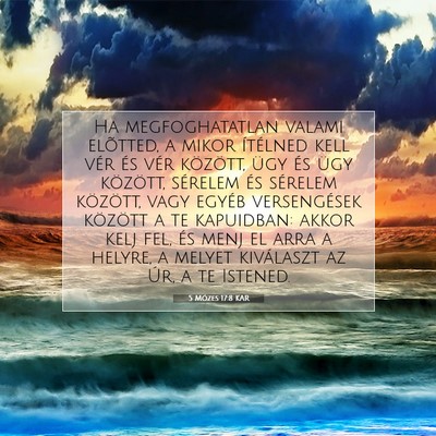 5 Mózes 17:8 KAR Bibliai verskép