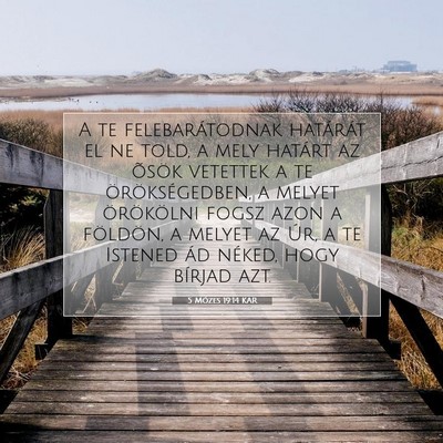 5 Mózes 19:14 KAR Bibliai verskép