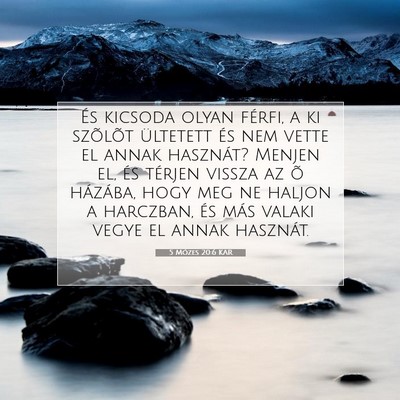5 Mózes 20:6 KAR Bibliai verskép