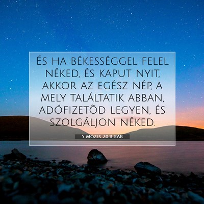 5 Mózes 20:11 KAR Bibliai verskép