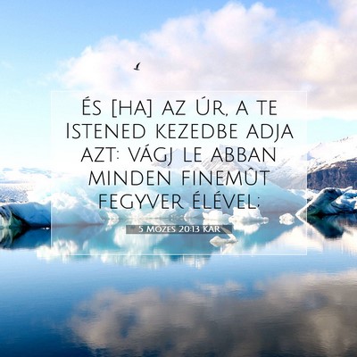 5 Mózes 20:13 KAR Bibliai verskép