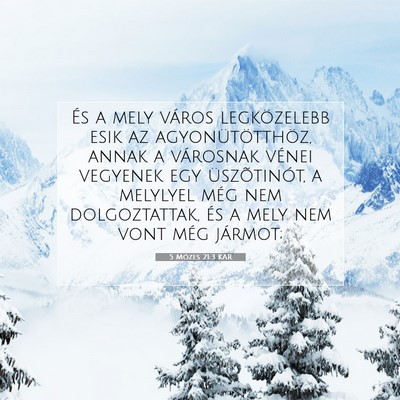 5 Mózes 21:3 KAR Bibliai verskép