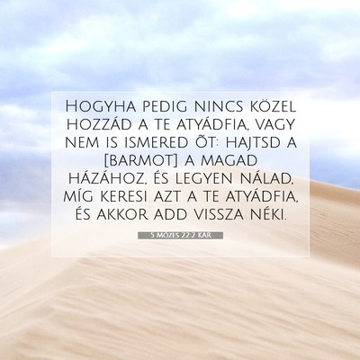 5 Mózes 22:2 KAR Bibliai verskép