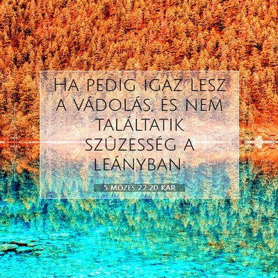 5 Mózes 22:20 Bibliai vers magyarázata
