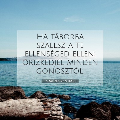 5 Mózes 23:9 KAR Bibliai verskép