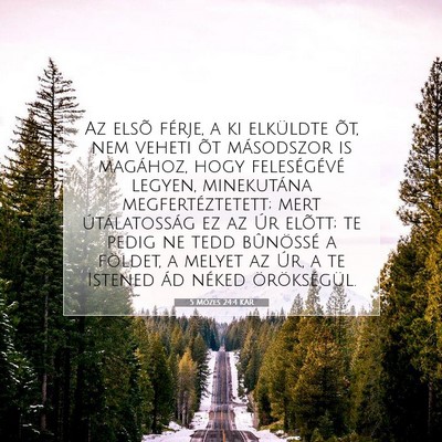 5 Mózes 24:4 KAR Bibliai verskép
