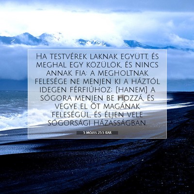5 Mózes 25:5 KAR Bibliai verskép