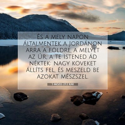 5 Mózes 27:2 KAR Bibliai verskép