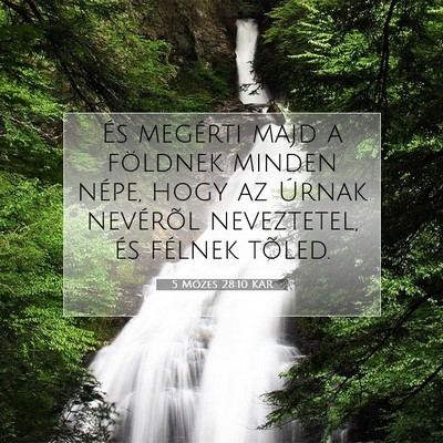 5 Mózes 28:10 KAR Bibliai verskép