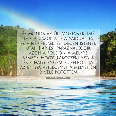 5 Mózes 31:16 KAR Bibliai verskép