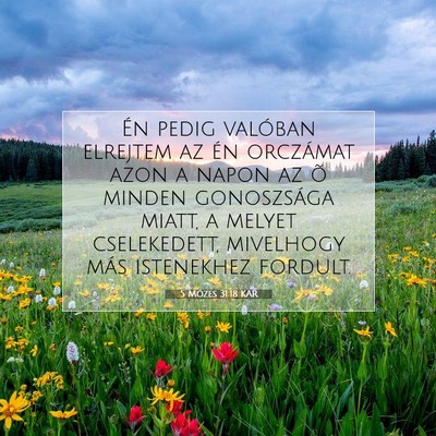 5 Mózes 31:18 Bibliai vers magyarázata
