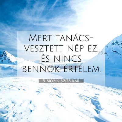 5 Mózes 32:28 KAR Bibliai verskép