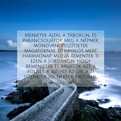 Józsué 1:11 KAR Bibliai verskép