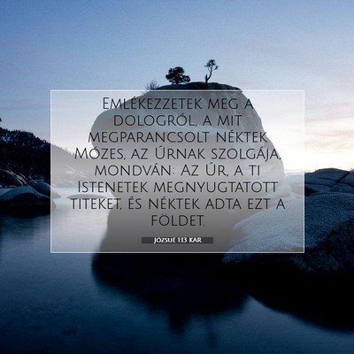 Józsué 1:13 KAR Bibliai verskép