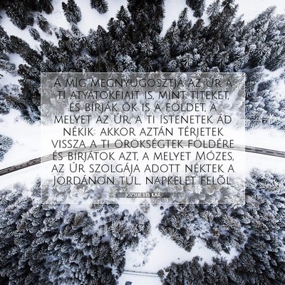 Józsué 1:15 KAR Bibliai verskép