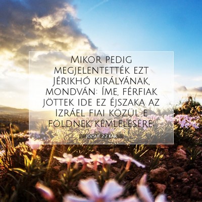 Józsué 2:2 Bibliai vers magyarázata