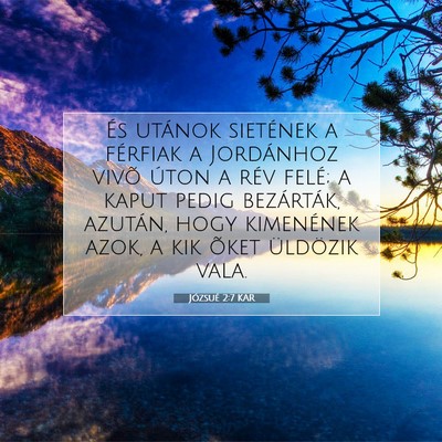 Józsué 2:7 Bibliai vers magyarázata